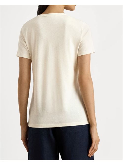 200p03725002 LAUREN RALPH LAUREN | KATLIN-SHORT SLEEVE..MASCARPONE CREAM
